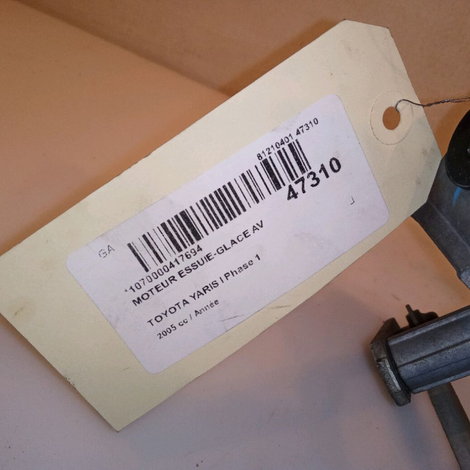 Moteur essuie-glace avant occasion TOYOTA YARIS I Phase 1 04-1999->03-2003 851100D020 4