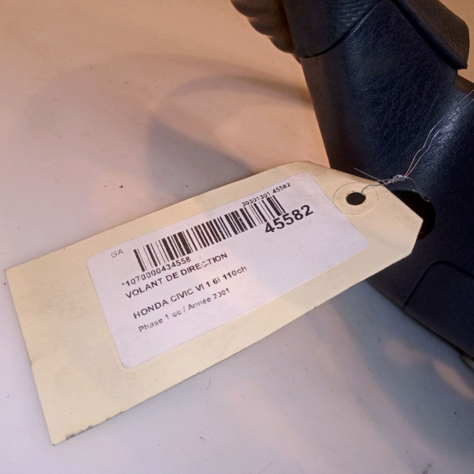 Volant de direction occasion HONDA CIVIC VI Phase 1 03-2001->12-2003 1.6i 110ch 78501S6AN71ZA 4