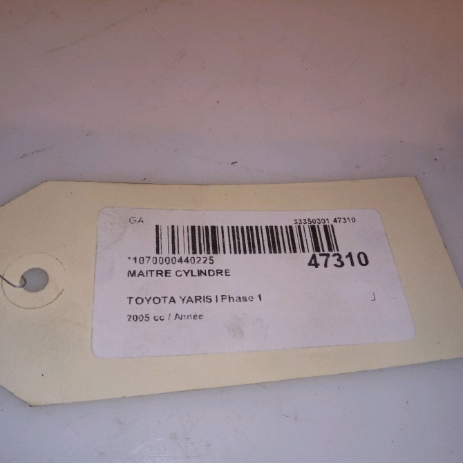 Maitre cylindre occasion TOYOTA YARIS I Phase 1 04-1999->03-2003 4720109350 5
