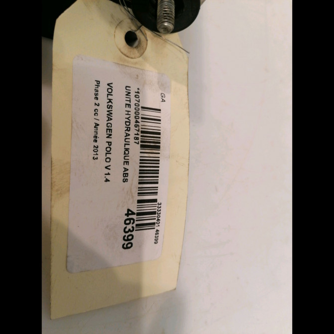 Unité hydraulique ABS occasion VOLKSWAGEN POLO V Phase 2 02-2014->... 1.4 TDI 90ch 6R0614517BABEF 6