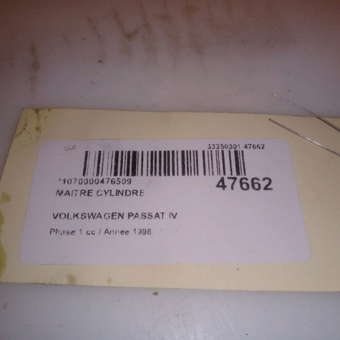Maitre cylindre occasion VOLKSWAGEN PASSAT IV Phase 1 10-1996->10-2000 1.9 TDI 90ch 8D0611021B 5
