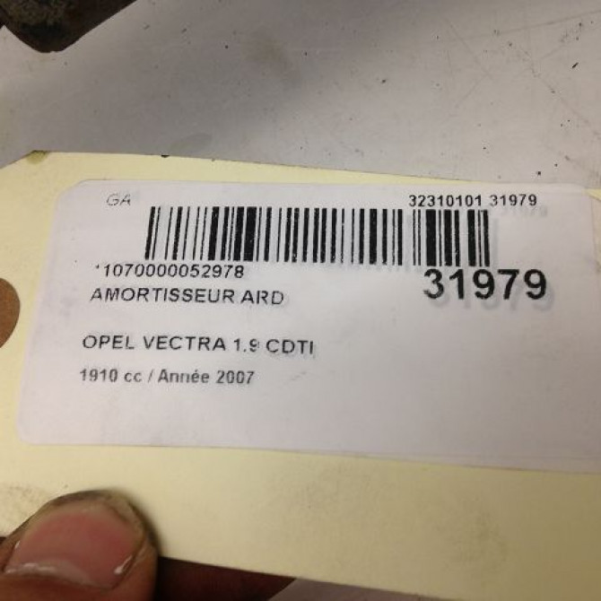 Amortisseur arrière droit occasion OPEL VECTRA III Phase 2 10-2005->06-2007 93191034 3