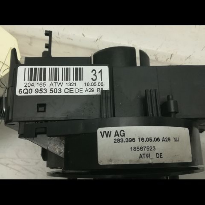 Bloc commodos occasion SEAT IBIZA III Phase 2 03-2006->06-2009 1.4 TDI 80ch 7