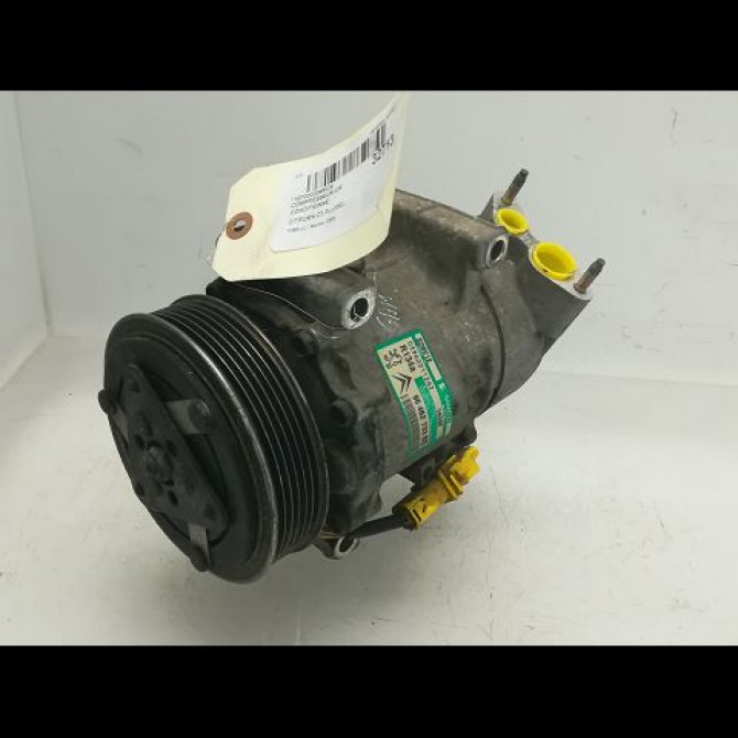 Compresseur air conditionne occasion CITROEN C3 PLURIEL I Phase 1 04-2003->09-2008 1.4i 6453LN 1