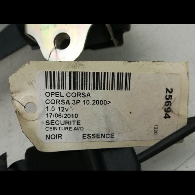 Ceinture avant droite occasion OPEL CORSA IV Phase 2 01-2011->03-2015 13290245 5