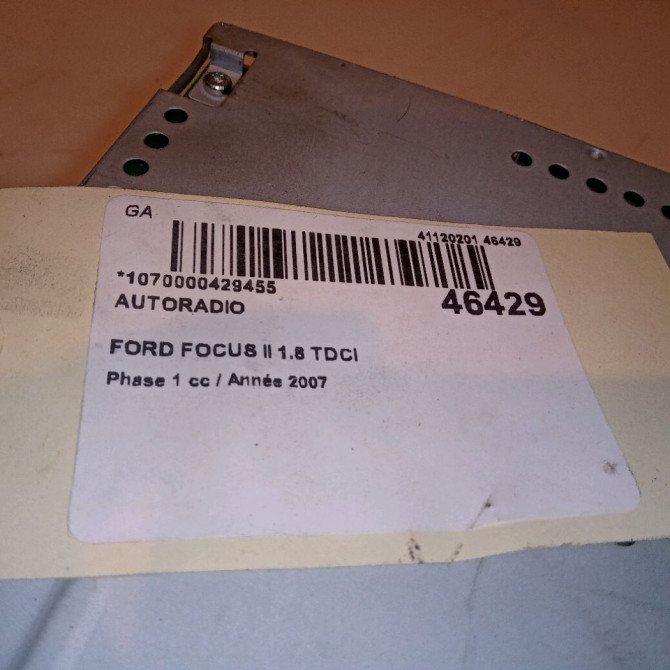 Autoradio occasion FORD FOCUS II Phase 1 09-2004->12-2007 1.8 TDCI 115ch 1825943 5