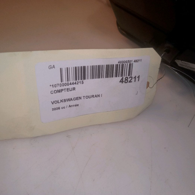 Compteur occasion VOLKSWAGEN TOURAN I Phase 1 03-2003->12-2006 1T0920872FXZ02 3