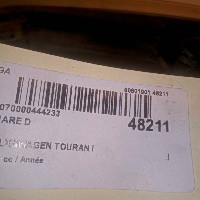 Phare droit occasion VOLKSWAGEN TOURAN I Phase 1 03-2003->12-2006 1T0941006R 4