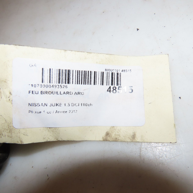 Feu brouillard arrière gauche occasion NISSAN JUKE Phase 1 09-2010->... 1.5 DCI 110ch 265551KA0B 4