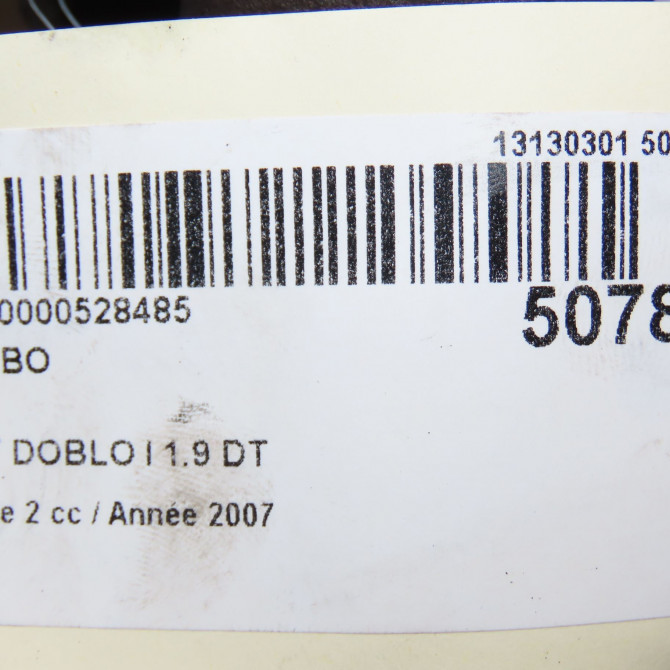 Turbo occasion FIAT DOBLO I Phase 2 01-2006->12-2009 1.9 DT MULTijet 55214061 7