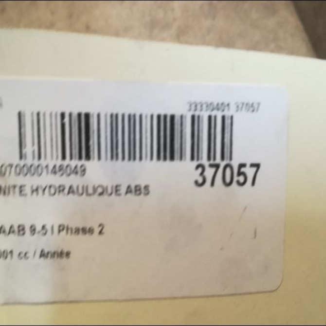 Unité hydraulique ABS occasion SAAB 9-5 I Phase 2 07-2001->12-2005 5235874 4