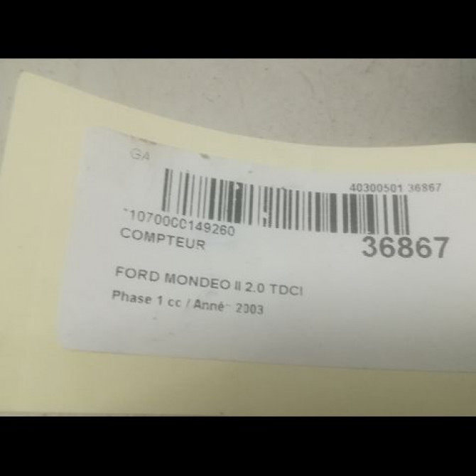 Compteur occasion FORD MONDEO II Phase 1 09-2000->06-2007 2.0 TDCI 115ch 3