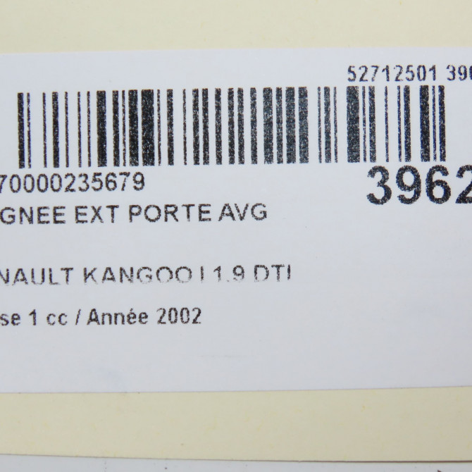 Poignee ext porte avg occasion RENAULT KANGOO I Phase 1 09-1997->06-2003 1.9 DTI 8v 80ch 8200107367 4