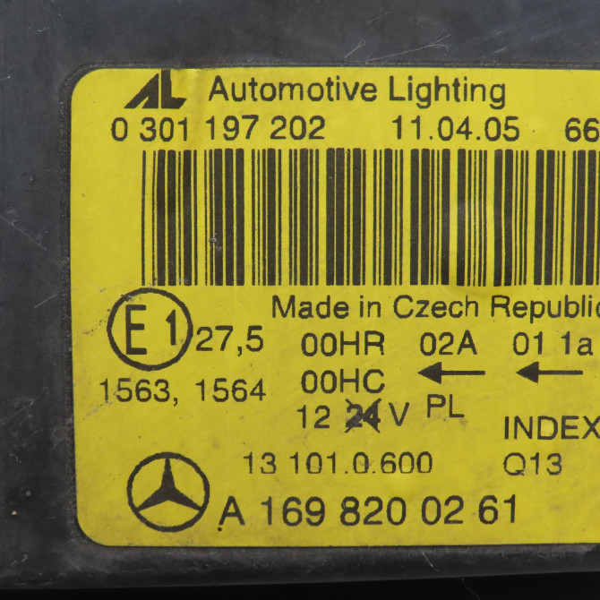 Phare droit occasion MERCEDES CLASSE A II Phase 1 12-2004->04-2008 2.0 CDI 16v 110ch 1698200461 4
