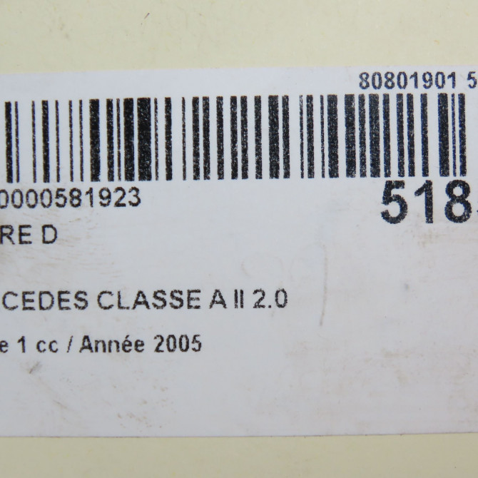 Phare droit occasion MERCEDES CLASSE A II Phase 1 12-2004->04-2008 2.0 CDI 16v 110ch 1698200461 6