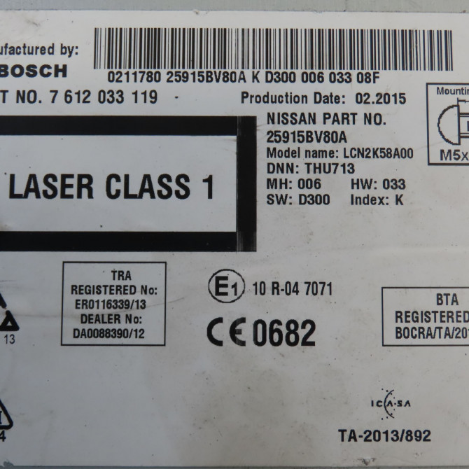 Autoradio occasion NISSAN JUKE Phase 2 03-2014->... 1.5 DCI 110ch 25915BV80A 3