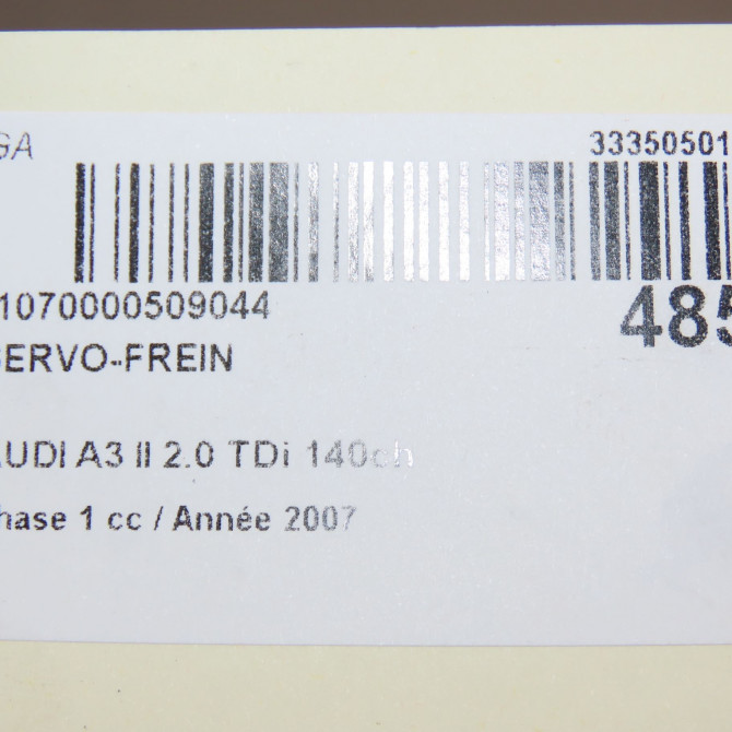Servo-frein occasion AUDI A3 II Phase 1 06-2003->06-2008 2.0 TDi 140ch 1K1614106A 6