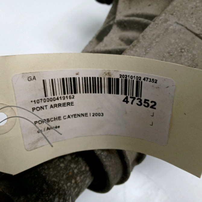 Pont arriere occasion PORSCHE CAYENNE I 5