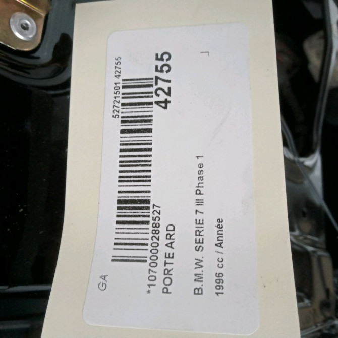 Porte arrière droite occasion B.M.W. SERIE 7 III Phase 1 06-1994->12-2001 41528266722 5