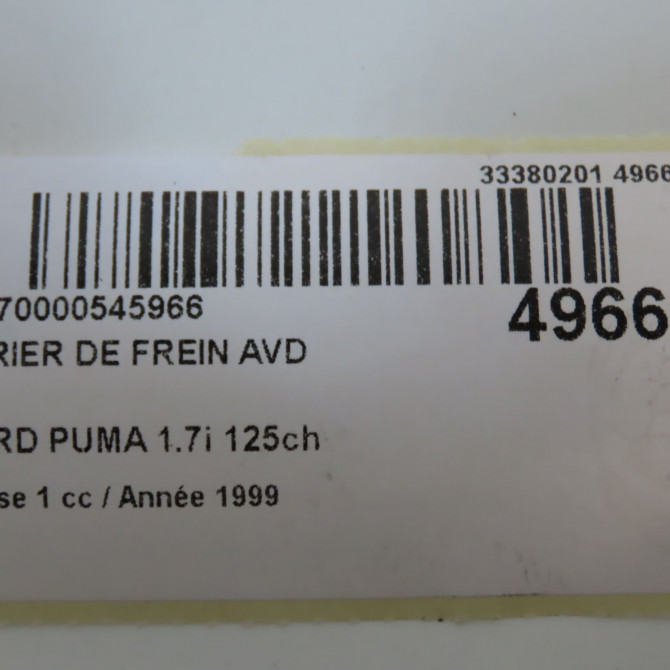 Etrier de frein avant droit occasion FORD PUMA Phase 1 04-1995->04-1999 1.7i 125ch 1478467 6