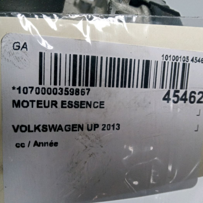 Moteur essence occasion VOLKSWAGEN UP 4C100098 6