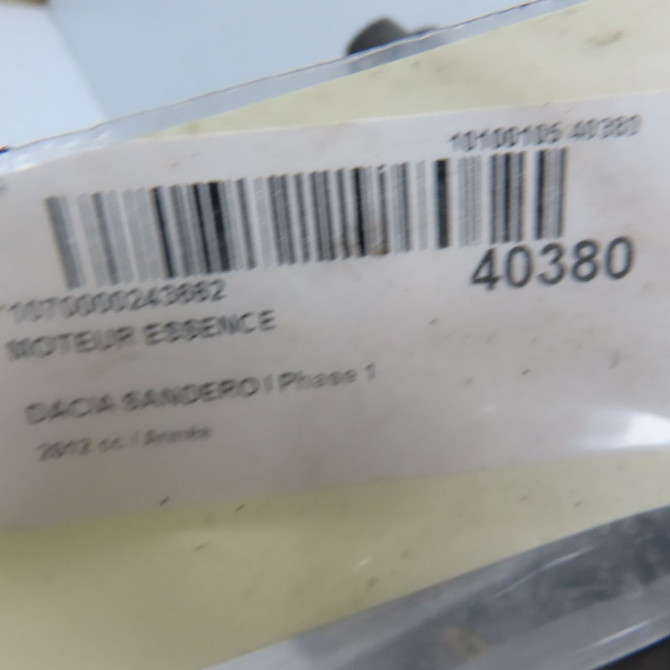 Moteur essence occasion DACIA SANDERO I Phase 1 06-2008->10-2012 8201176802 6