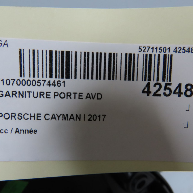Garniture porte avd occasion PORSCHE 4