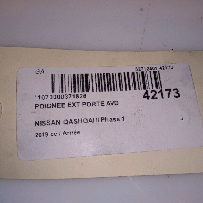 Poignee ext porte avd occasion NISSAN QASHQAI II Phase 1 02-2014->... 80640HV01C 4