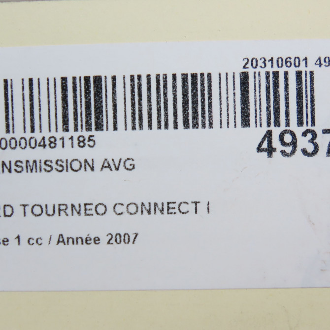 Transmission avant gauche occasion FORD TOURNEO CONNECT I Phase 1 03-2003->04-2009 1.8TDdi 90ch 6