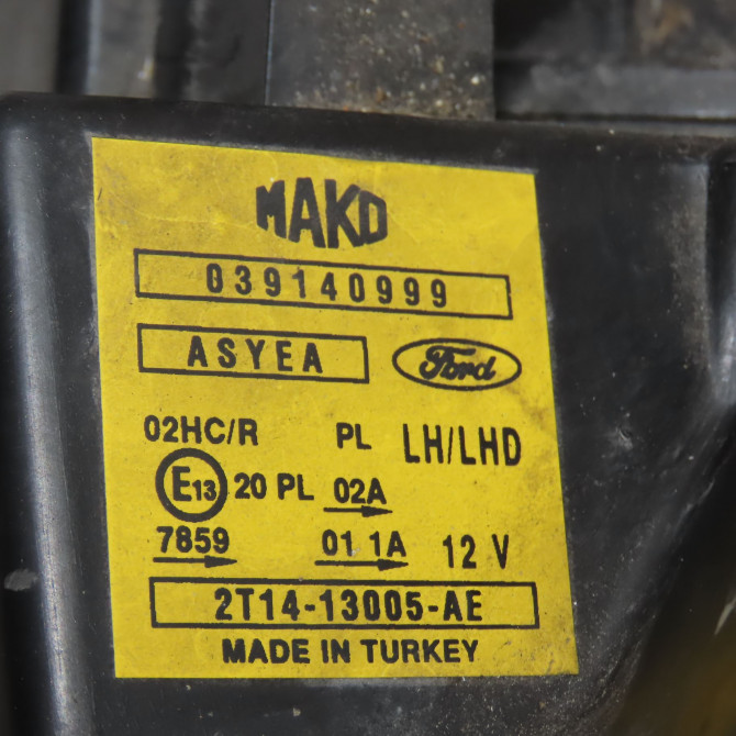 Phare gauche occasion FORD TOURNEO CONNECT I Phase 1 03-2003->04-2009 1.8TDdi 90ch 4