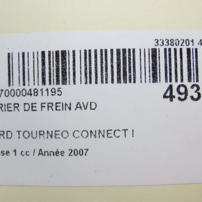 Etrier de frein avant droit occasion FORD TOURNEO CONNECT I Phase 1 03-2003->04-2009 1.8TDdi 90ch 6