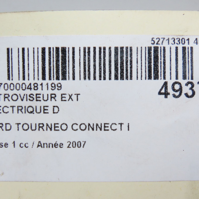 Retroviseur exterieur electrique droit occasion FORD TOURNEO CONNECT I Phase 1 03-2003->04-2009 1.8TDdi 90ch 6
