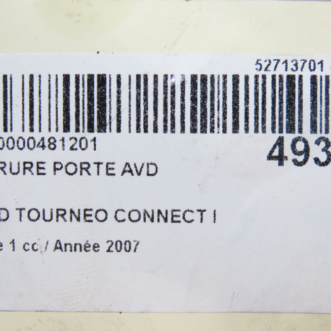 Serrure porte avd occasion FORD TOURNEO CONNECT I Phase 1 03-2003->04-2009 1.8TDdi 90ch 7