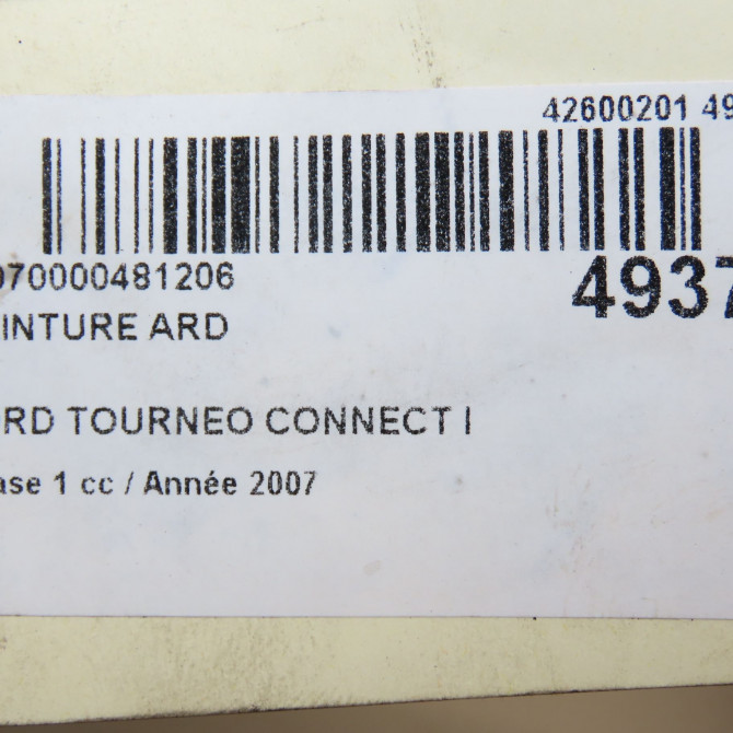 Ceinture arrière droite occasion FORD TOURNEO CONNECT I Phase 1 03-2003->04-2009 1.8TDdi 90ch 6