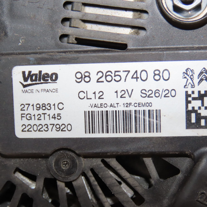 Alternateur occasion  9826574080 4