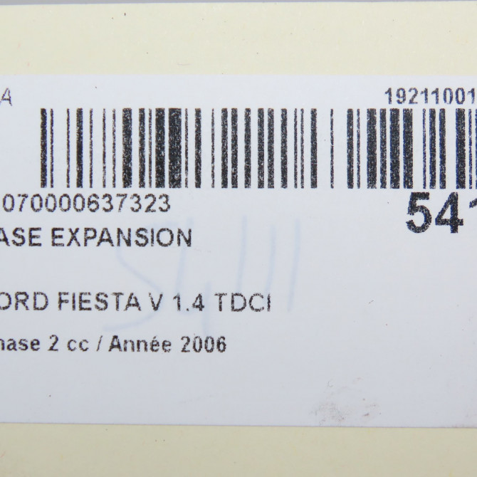 Vase expansion occasion FORD FIESTA V Phase 2 10-2005->10-2008 1.4 TDCI 1221053 4