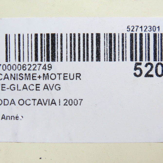 Mecanisme+moteur leve-glace avg occasion SKODA OCTAVIA I 1Z1837461 8