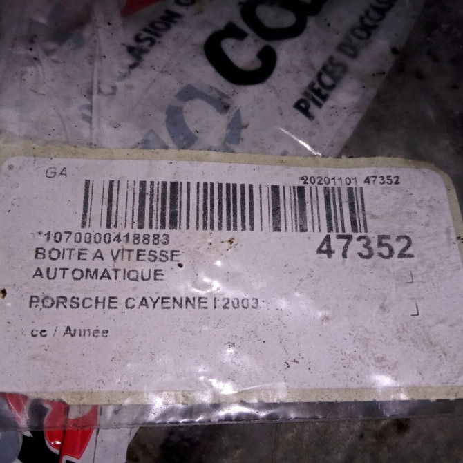 Boîte à vitesse automatique occasion PORSCHE CAYENNE I 222273 6