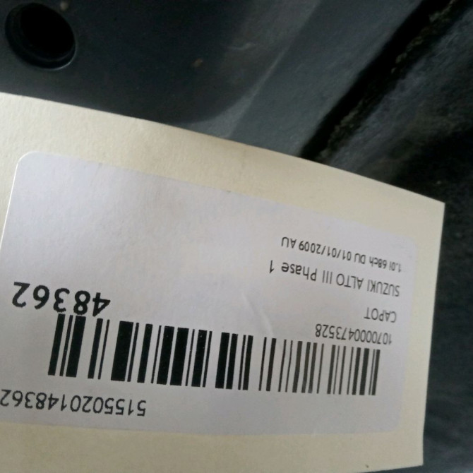 Capot occasion SUZUKI ALTO III Phase 1 01-2009->... 1.0i 68ch 57300M68K00000 3