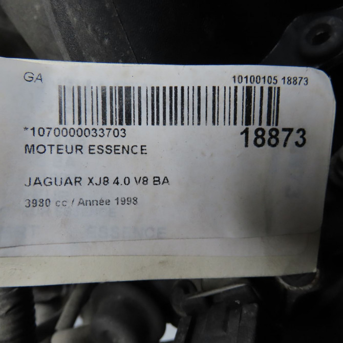 Moteur essence occasion JAGUAR XJ II Phase 3 10-1994->10-1997 4.0i 319ch AJ82739N 6