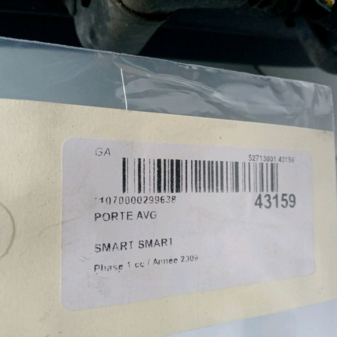 Porte avant gauche occasion SMART 146 Phase 1 04-1995->04-1999 0.8 CDI 45ch 4517210100 2