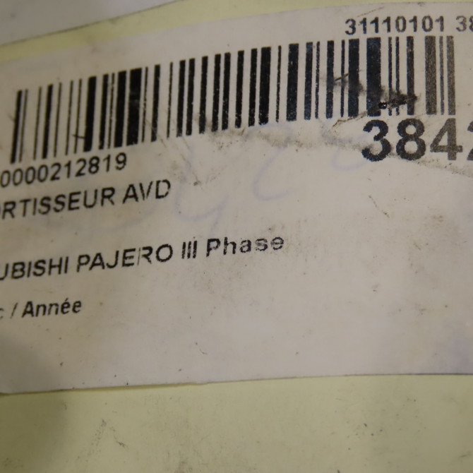 Amortisseur avant droit occasion MITSUBISHI PAJERO III Phase 2 02-2003->12-2006 MR554292 8