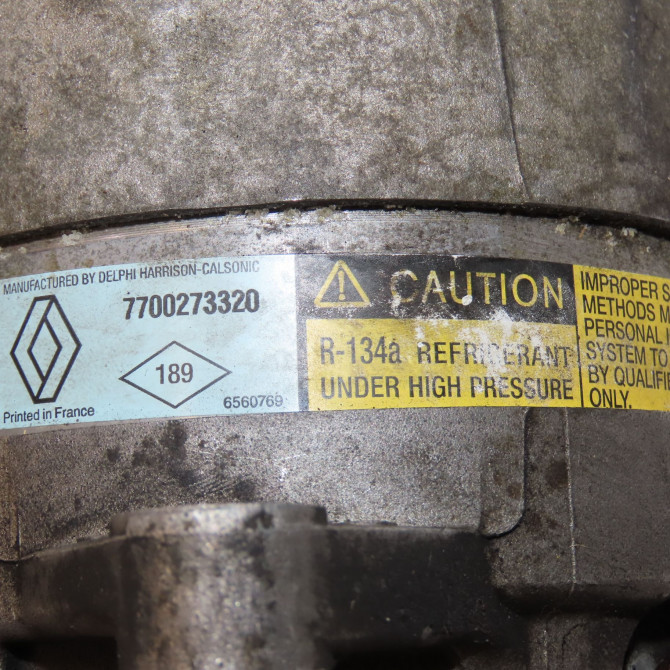 Compresseur air conditionne occasion RENAULT SCENIC I Phase 1 09-1996->08-1999 1.6i 90ch 7700273320 6