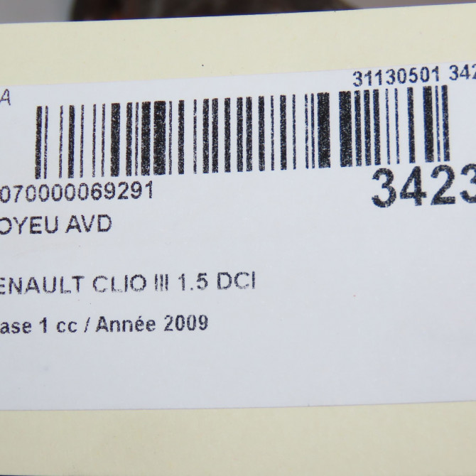 Moyeu avd occasion RENAULT CLIO III Phase 1 09-2005->03-2009 1.5 DCI 85ch 402101554R 4