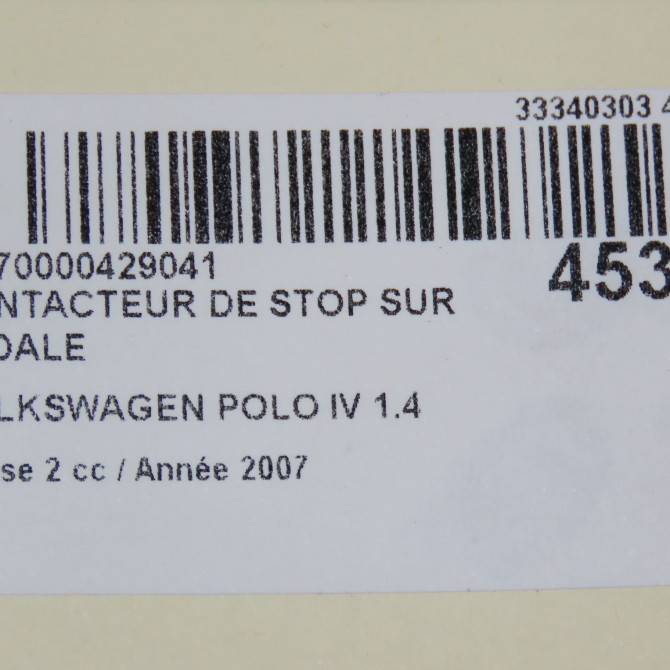 occasion VOLKSWAGEN POLO IV Phase 2 05-2005->09-2009 1.4 TDI 70ch 6Q0927189 5
