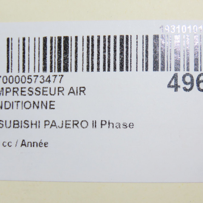 Compresseur air conditionne occasion MITSUBISHI PAJERO II Phase 2 08-1997->07-2000 6