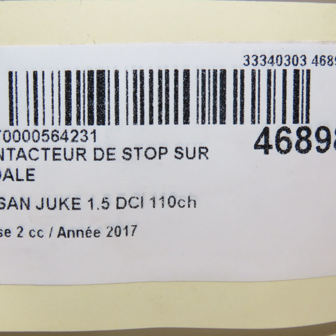 occasion NISSAN JUKE Phase 2 03-2014->... 1.5 DCI 110ch 253204M50A 5