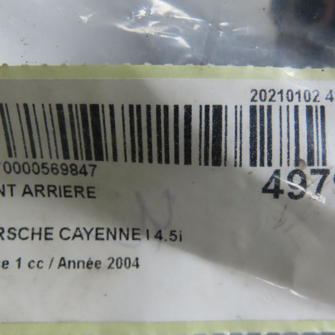 Pont arriere occasion PORSCHE CAYENNE I Phase 1 11-2003->12-2006 4.5i 450ch 95533202001 6