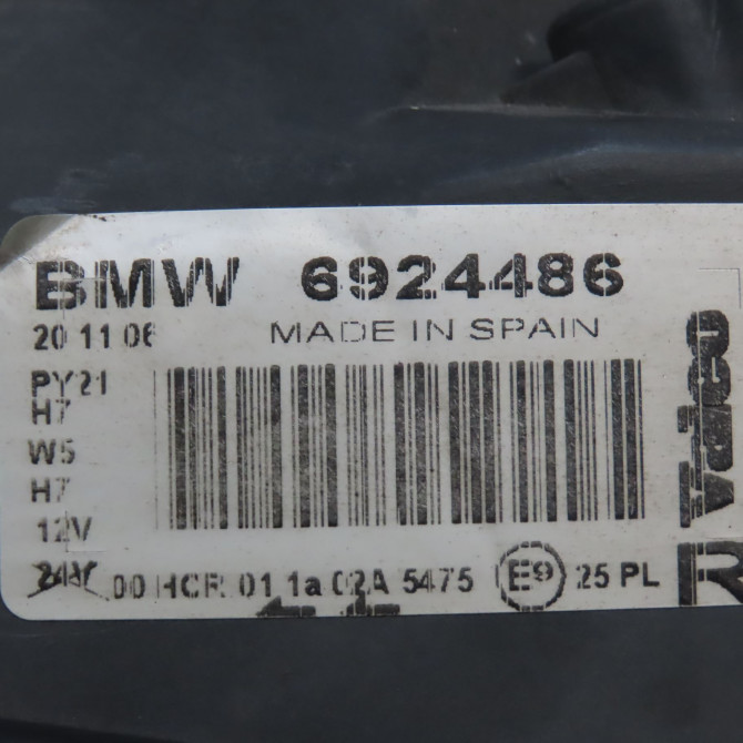 Phare droit occasion B.M.W. SERIE 1 I Phase 1 05-2004->12-2006 118i 129ch 63117159302 4