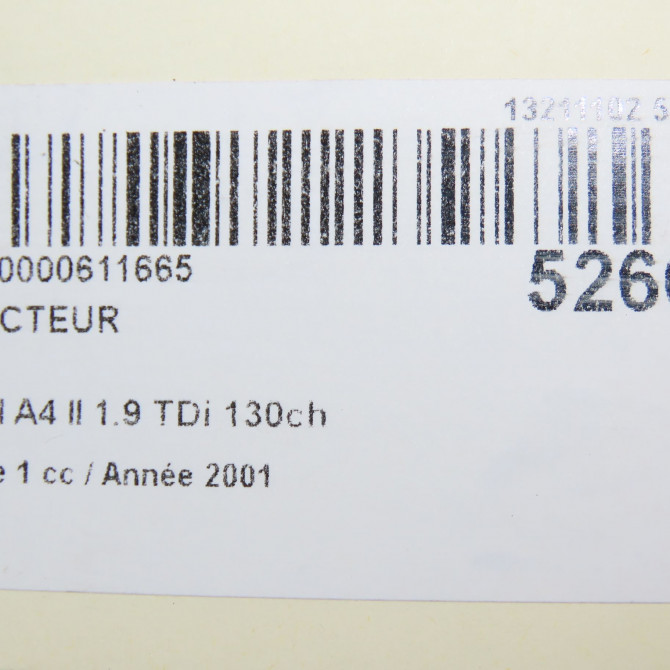 Injecteur occasion AUDI A4 II Phase 1 01-2001->11-2004 1.9 TDi 130ch 38130073BA 6